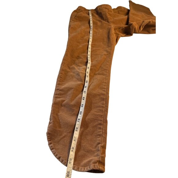Marine Layer Camel Brown Corduroy Elastic Waistband Pants Size S Womens Casual - Picture 11 of 12